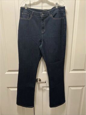 Chadwicks Women’s Dark Wash Denim Jeans Stretch Waist Size 16 Barely Worn